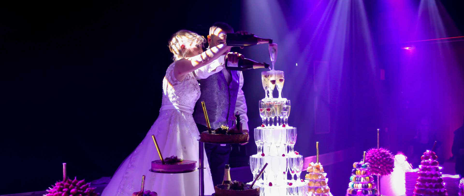 photo de mariage fontaine de champagne
